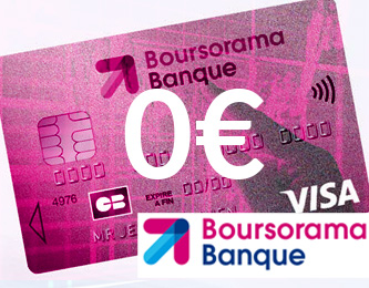 Boursorama Banque, la carte Welcome à 0€